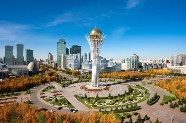Astana,,Kazakhstan,,October,5,,2024:baiterek,Tower,In,Astana,,Kazakhstan,,Rises